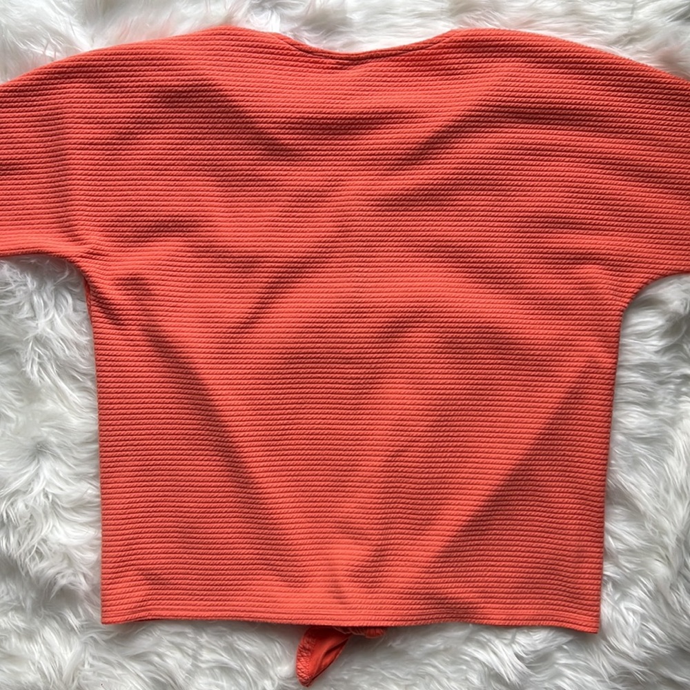 Ruby Rd. Tie Front Knit Ottoman Top - Picture 8 of 8